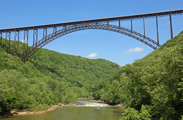 Landscape with New River Gorge bridge, West Virginia