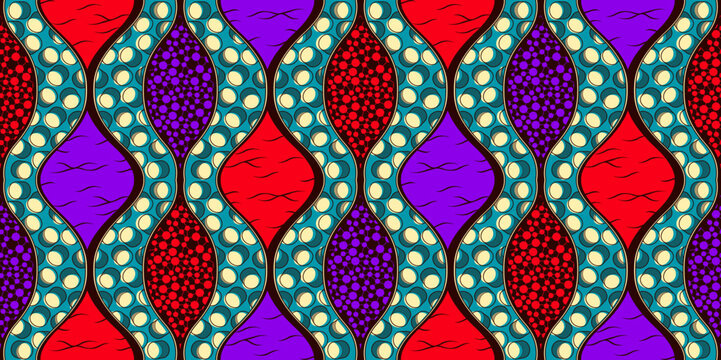 africa seamless pattern, textile art, tribal abstract hand-draw, circle and line geometrics image and background, fashion artwork for Fabric print, clothes, scarf, shawl, carpet, bag