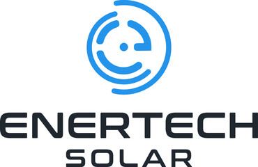 Initial logo e inside a rounded letter