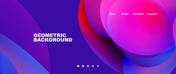 Fluid shapes vector abstract background