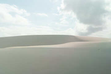 Fototapeta na wymiar Dunes in Lençois Maranhenses, Brazil