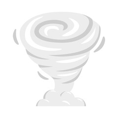 Tornado Sign Emoji Icon Illustration. Cyclone Vector Symbol Emoticon Design Clip Art Sign Comic Style.