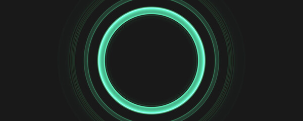 glowing green circle hole background