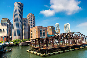Fototapeta premium Panoramic view of Boston