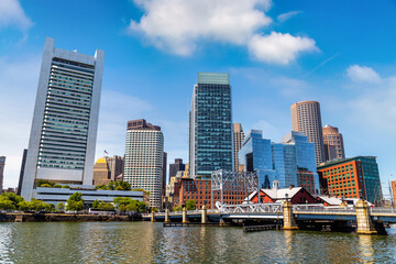 Fototapeta na wymiar Panoramic view of Boston