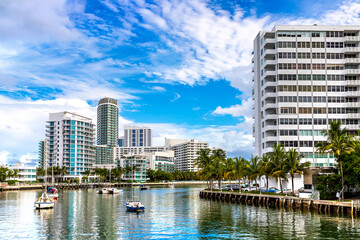Residential buildings in Miami Beach