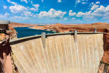 Glen Canyon Dam at Colorado river