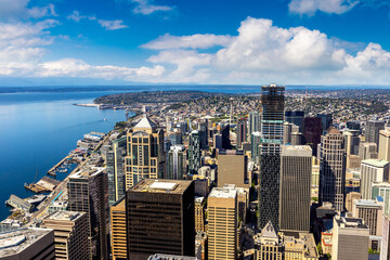 Aerial view of Seattle, USA