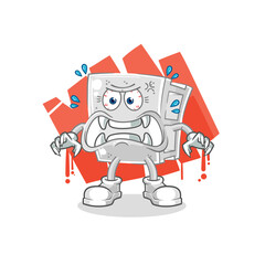 concrete brick monster vector. cartoon character © dataimasu