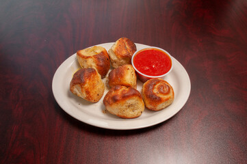 Delicious garlic knots