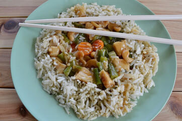 rice with chicken