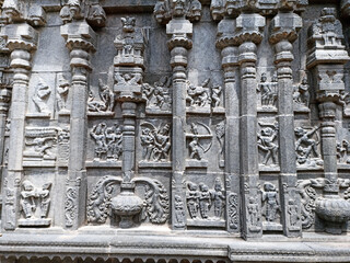 Inside sculptures of chinthala venkataramana temple