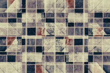 grunge brown ,black and white geometric   vintage color abstract   background