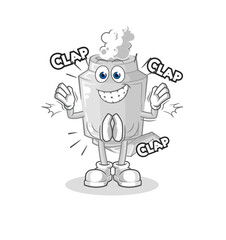 exhaust applause illustration. character vector