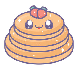 kawaii pancakes design