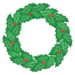 mistletoe wreath design