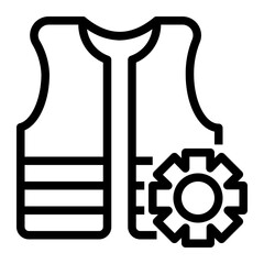 Icon Vest With Style Outline