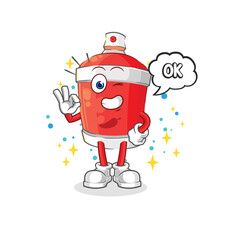 chili spray agree mascot. cartoon vector