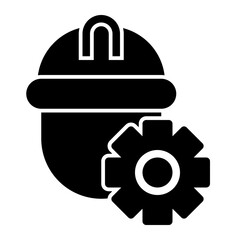 Icon Helmet Gear With Style Glyph