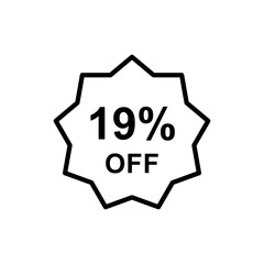 Discount offer icon vector design templates