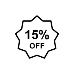 Discount offer icon vector design templates