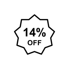 Discount offer icon vector design templates