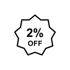 Discount offer icon vector design templates