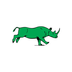 illustration of rhinoceros