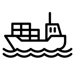 boat,tanker,watercraft,cargo ship,container ship icon