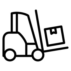  forklift,box,delivery,shipping,logistics icon