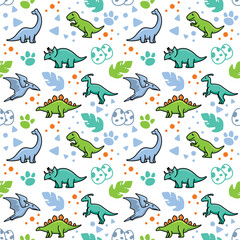 dinosaurs seamless pattern