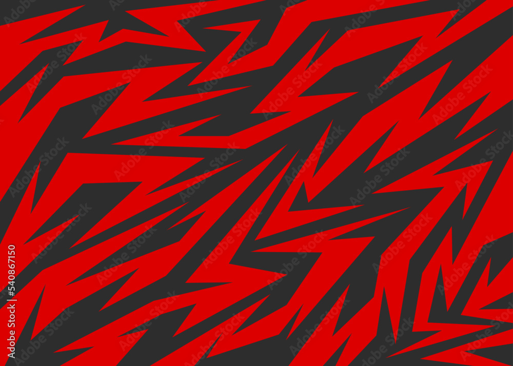 Poster abstract background with red various geometric sharp and arrow pattern. seamless sharp and arrow pat