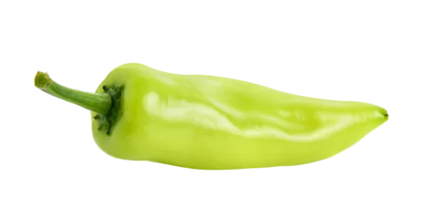 Gardinen Chilischoten Green hot chili pepper isolated on  transparent png  © sommai