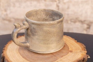 Ceramics, a ceramic product made with their own hands, made on a potter's wheel, jug, mug, clay, ornament.