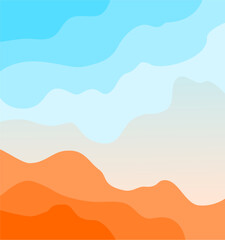 Fototapeta na wymiar illustration of a desert landscape background
