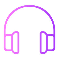 headphones gradient icon