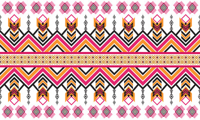 Geometric ethnic pattern for background,fabric,wrapping,clothing,wallpaper,Batik,carpet,embroidery style.