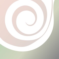 Soft green and pink colors abstract background with spiral