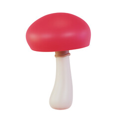 3d render mushroom isolated icon