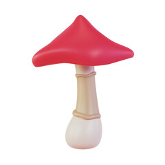 3d render mushroom isolated icon