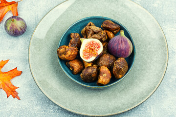 Candied dried and fresh figs.