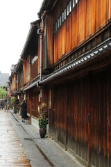 古い町並み　昔の日本家屋