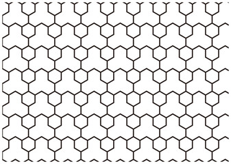 亀甲 毘沙門亀甲　和柄　背景　黒　ブラック