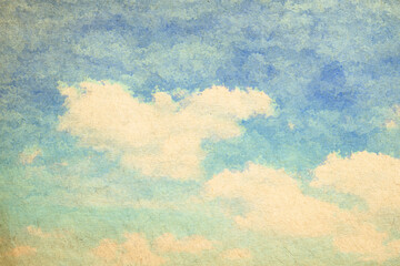 vintage watercolor clouds