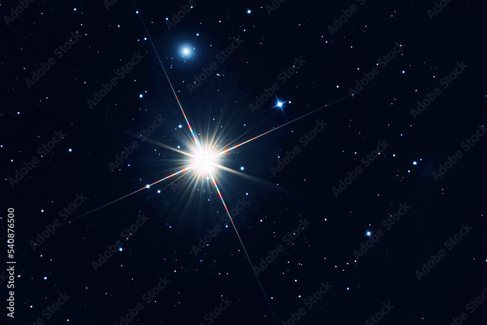 Wall mural distant stars in deep space. elements of this image furnished by nasa