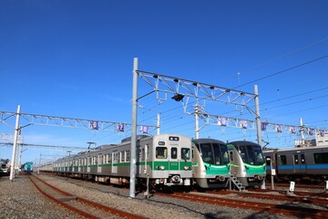 通勤電車 東京メトロ千代田線車両基地