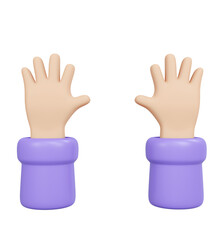 Bare Hand 3d render