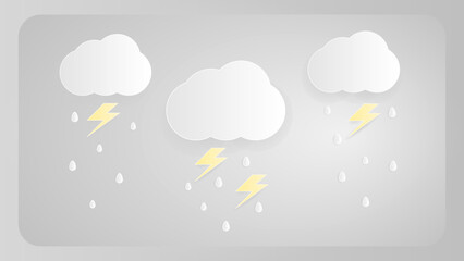 illustration of an background with clouds