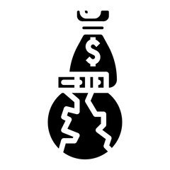 economic filled color line