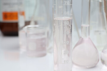chemical in glass, chemical in the laboratory and industry